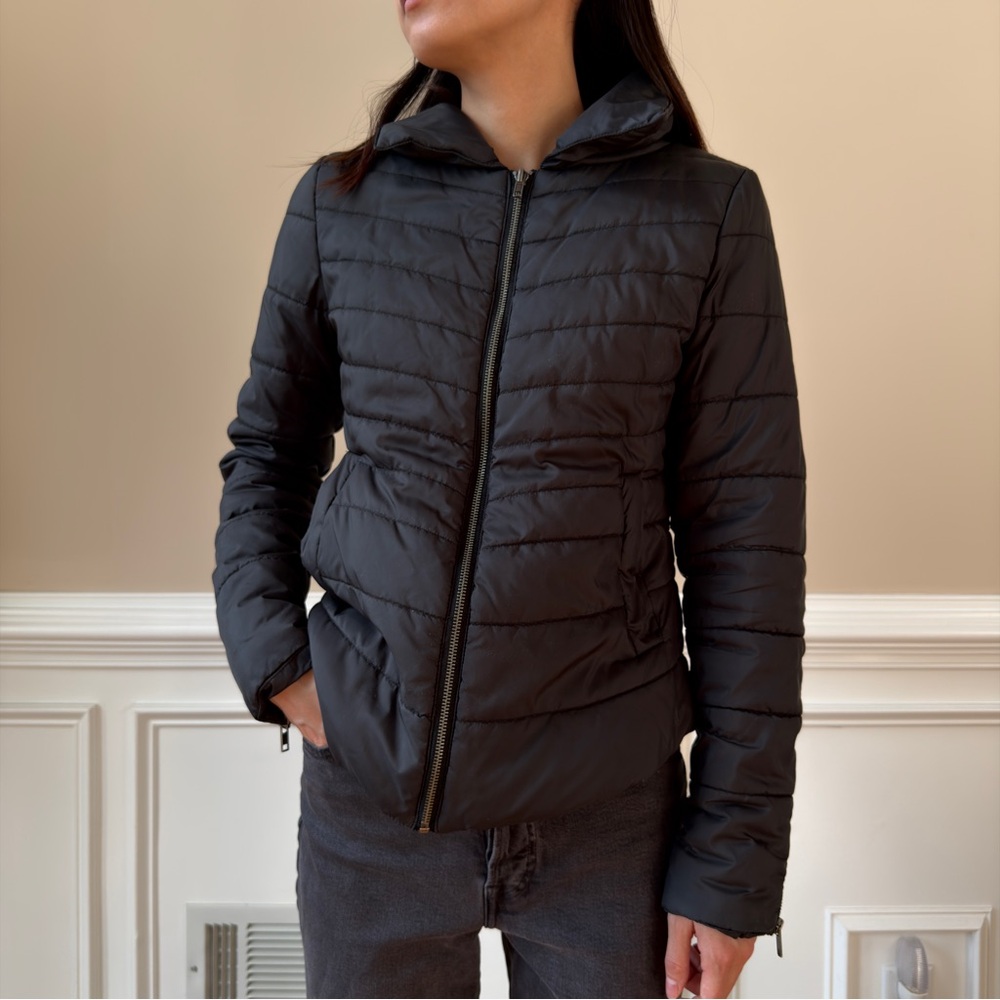 Women's Black Quilted Jacket